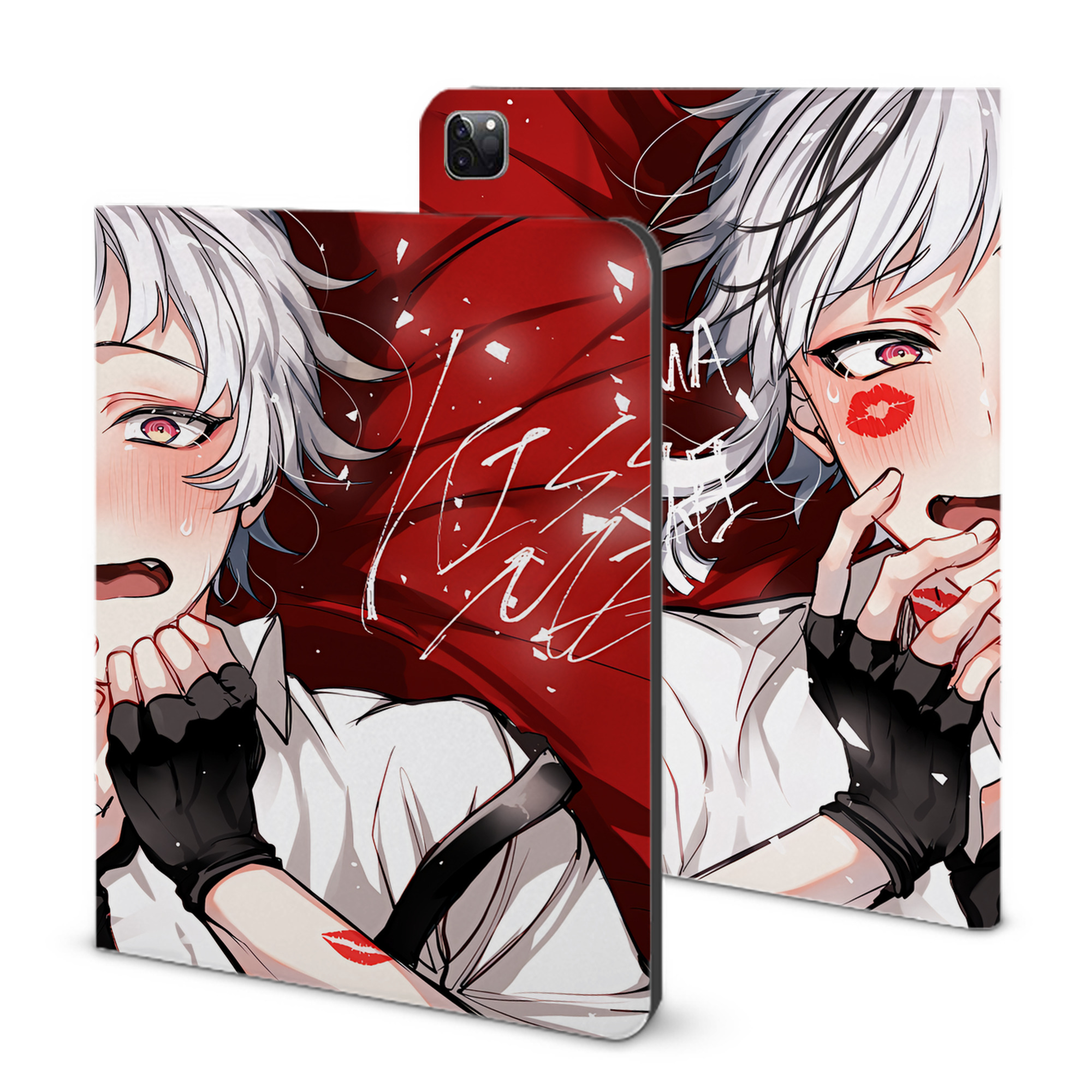 （画像用） 文豪ストレイドッグス Bungo Stray Dogs IPad ケース ブック型 PUレザー TPU 耐衝撃 軽量 薄型 ペン収納なし 全面保護 IPad 各モデル対応